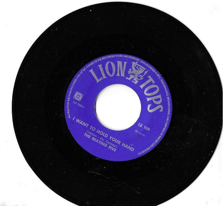 The Beating Five - I want to hold your hand, Verzenden, 7 inch, Zo goed als nieuw, Pop