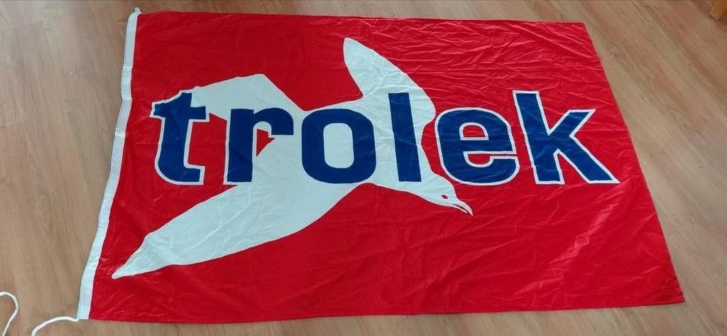 Vintage: Scheepvaartsvlag Trolek vlag 94 x 145, Ophalen of Verzenden