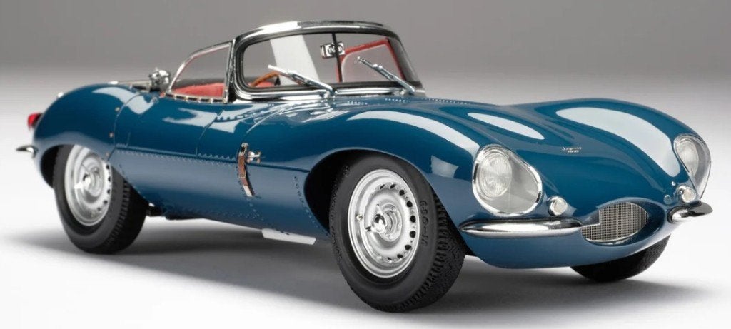 Jaguar XKSS Blauw 1:18 van Amalgam, Hobby en Vrije tijd, Modelauto's | 1:18, Ophalen of Verzenden, Nieuw, Auto, Overige merken