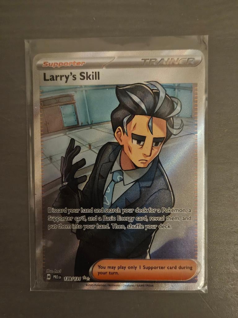 Larry skill 139/131 - Pokemon Prismatic Evolutions, Ophalen of Verzenden, Zo goed als nieuw