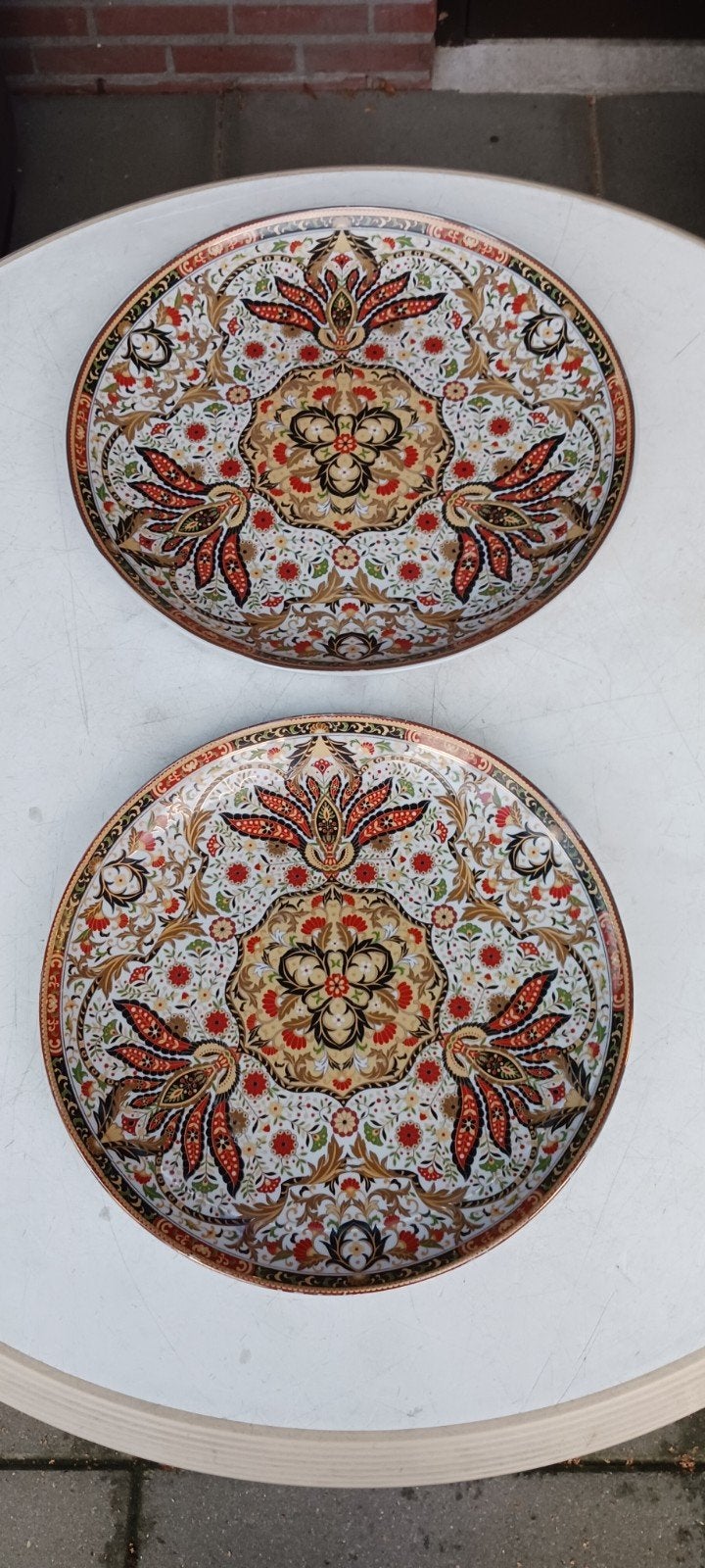 AMARIR KERAMISCHE MAROKKAANSE BORDEN KUNSTHANDWERK 40+35 CM, Antiek en Kunst, Ophalen of Verzenden