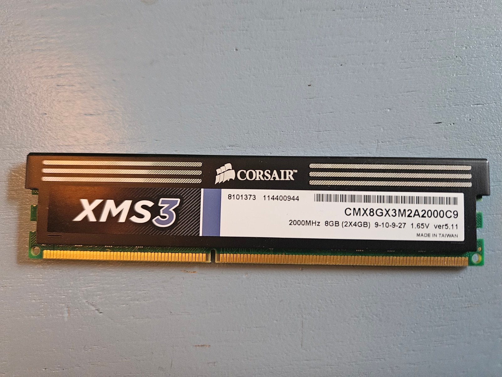 2 x Corsair XMS3 DDR3 RAM - 8GB (2x4GB) 2000MHz, Computers en Software, RAM geheugen, Gebruikt, Server, 8 GB, DDR3