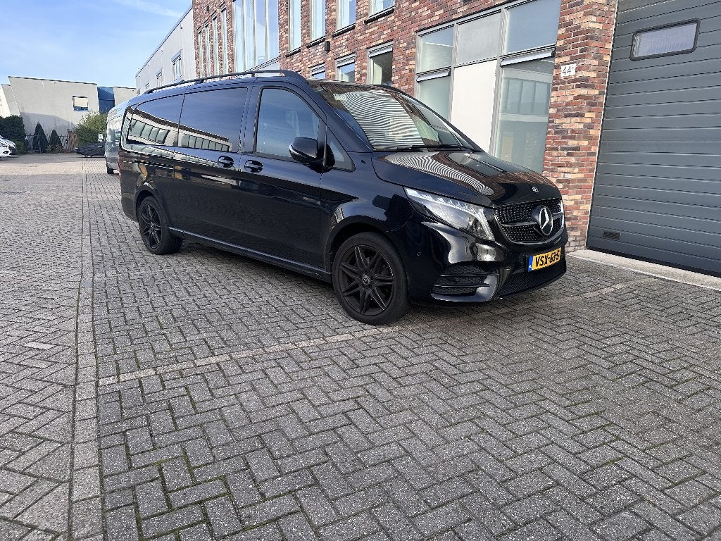 Mercedes-Benz V-klasse xl-lang 300d luchtvering 4WD NAP, Automaat, Dealer onderhouden, Zwart, Verwarmde buitenspiegels