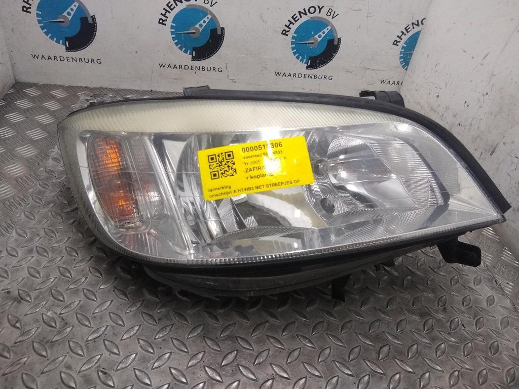 OPEL ZAFIRA 1.8-16V Maxx  KOPLAMP R 2005, Auto-onderdelen, Ophalen of Verzenden, Gebruikt, Stiba lid