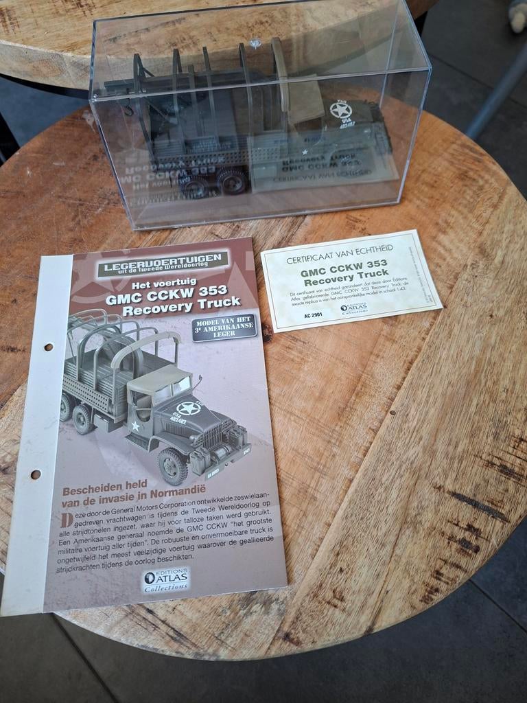 GMC CCKW 353 Recovery Truck Schaalmodel 1:43 WW2, Ophalen of Verzenden, Landmacht, Amerika, Miniatuur of Beeldje