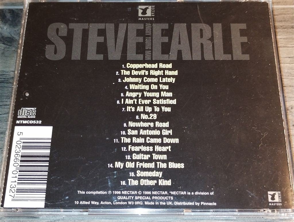 Steve Earle - The Very Best Of [Angry Young Man], Ophalen of Verzenden, Zo goed als nieuw