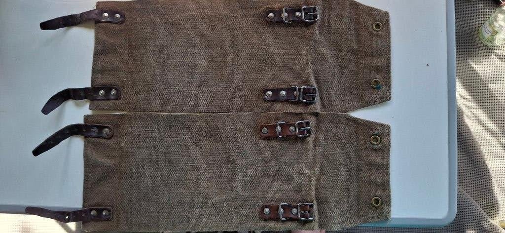 Duitse slobkousen,Gamaschen,wehrmacht,wo2., Ophalen of Verzenden, Landmacht, Duitsland, Kleding of Schoenen