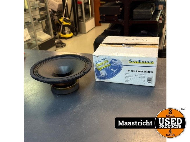 SkyTronic 10" Full range speaker 160W 8ohm, Flex Ltd., Zo goed als nieuw, https://flex.com/contact-us, Nobelstraat 10, 5807 GA Oostrum LB, Limburg, Nederland