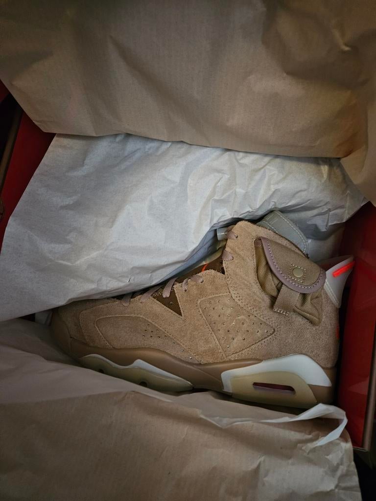 Nike Air Jordan 6 Cactus Jack Travis Scott Nieuw 42,5, Overige kleuren, Nike, Nieuw, Ophalen of Verzenden