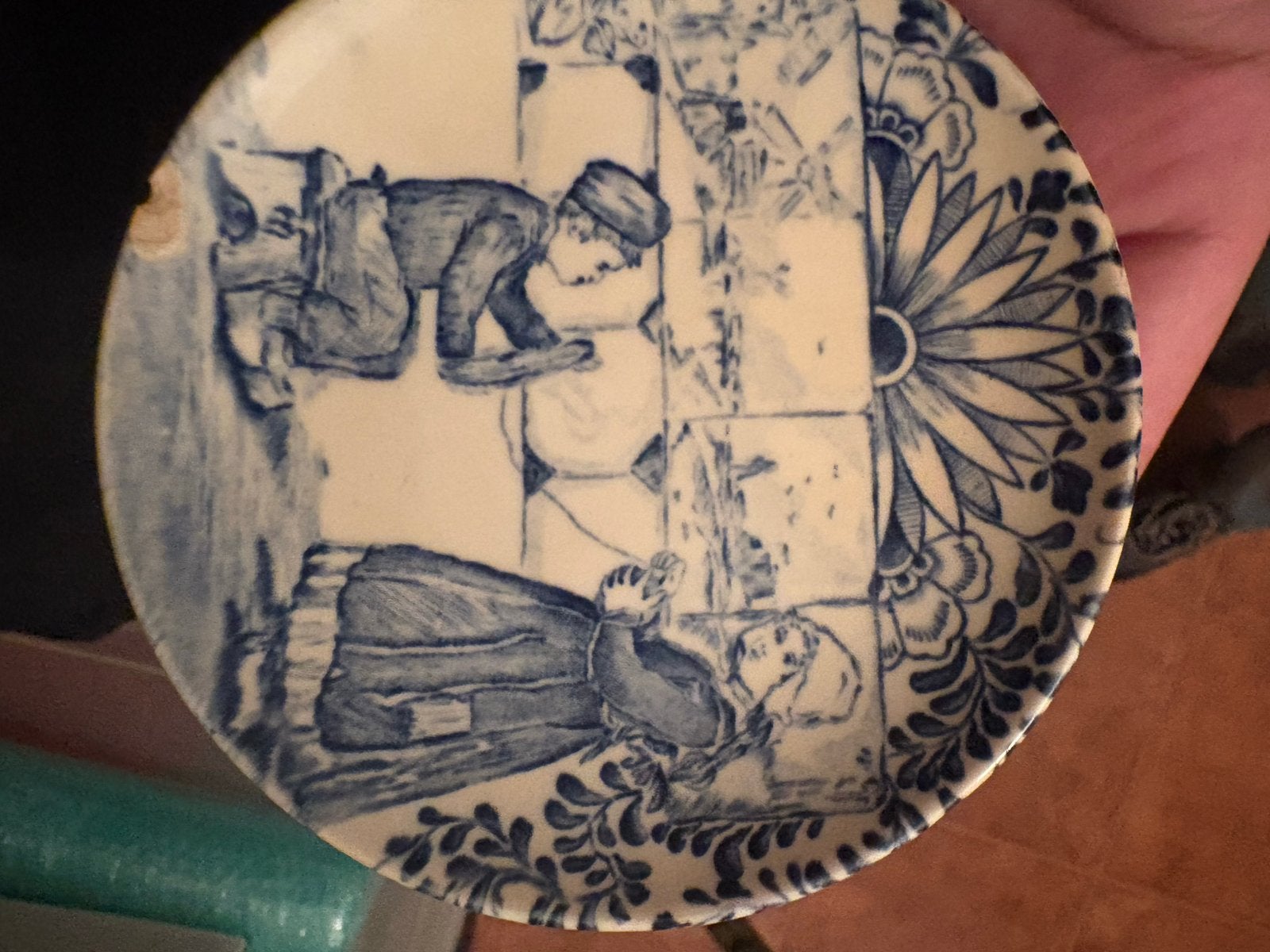 Set van 3 vintage Boch Frères La Louvière borden, Delfts sti, Ophalen of Verzenden