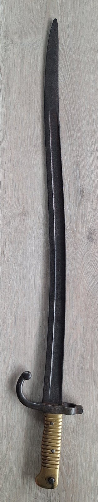 Franse  CHASSEPOT bajonet. 1870., Ophalen of Verzenden, Landmacht, Overige gebieden, Mes of Dolk