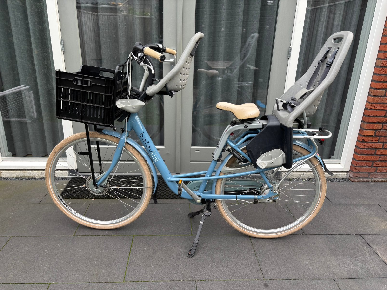 Batavus Inspire Moederfiets, Fietsen en Brommers, Ophalen, 2 zitjes, Gebruikt, 47 tot 50 cm