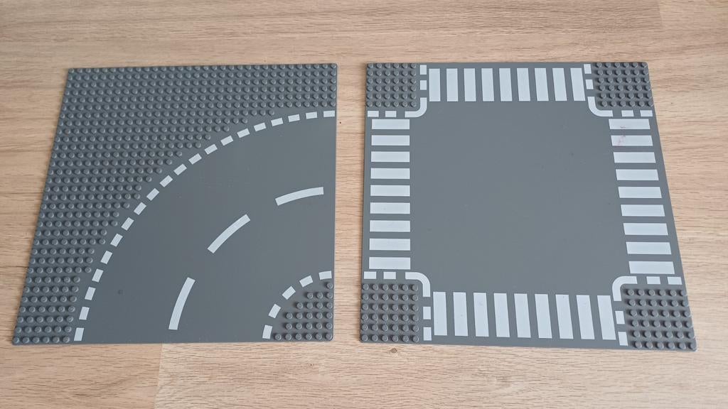 Lego Wegplaten - Bocht en Kruising, Ophalen of Verzenden, Gebruikt, Losse stenen, Lego