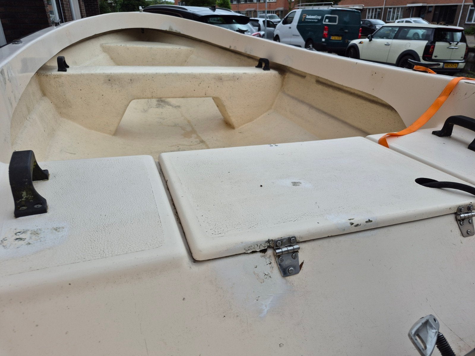 Boot met Honda motor, Watersport en Boten, Overige merken, Gebruikt, Buitenboordmotor, 6 pk