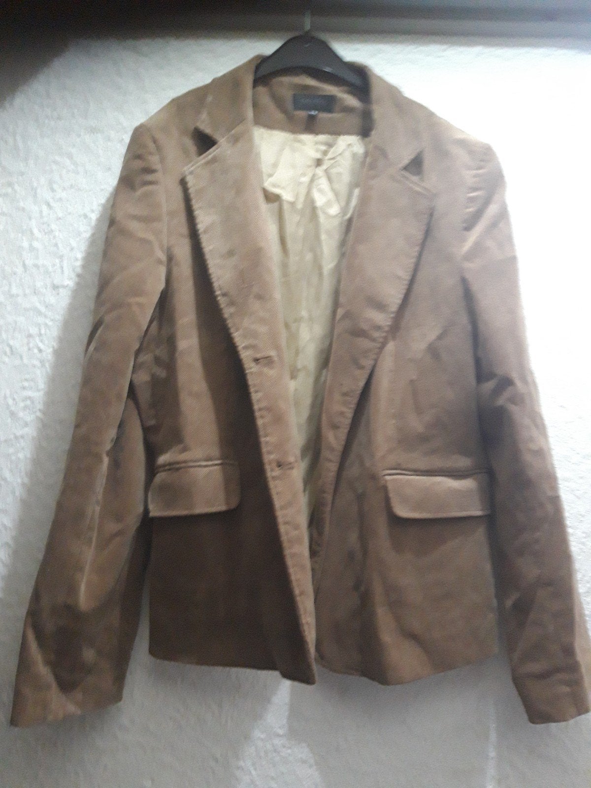 nieuw jasje licht bruin  velours/ rib, Kleding | Dames, Ophalen, Promiss, Bruin, Maat 42/44 (L)