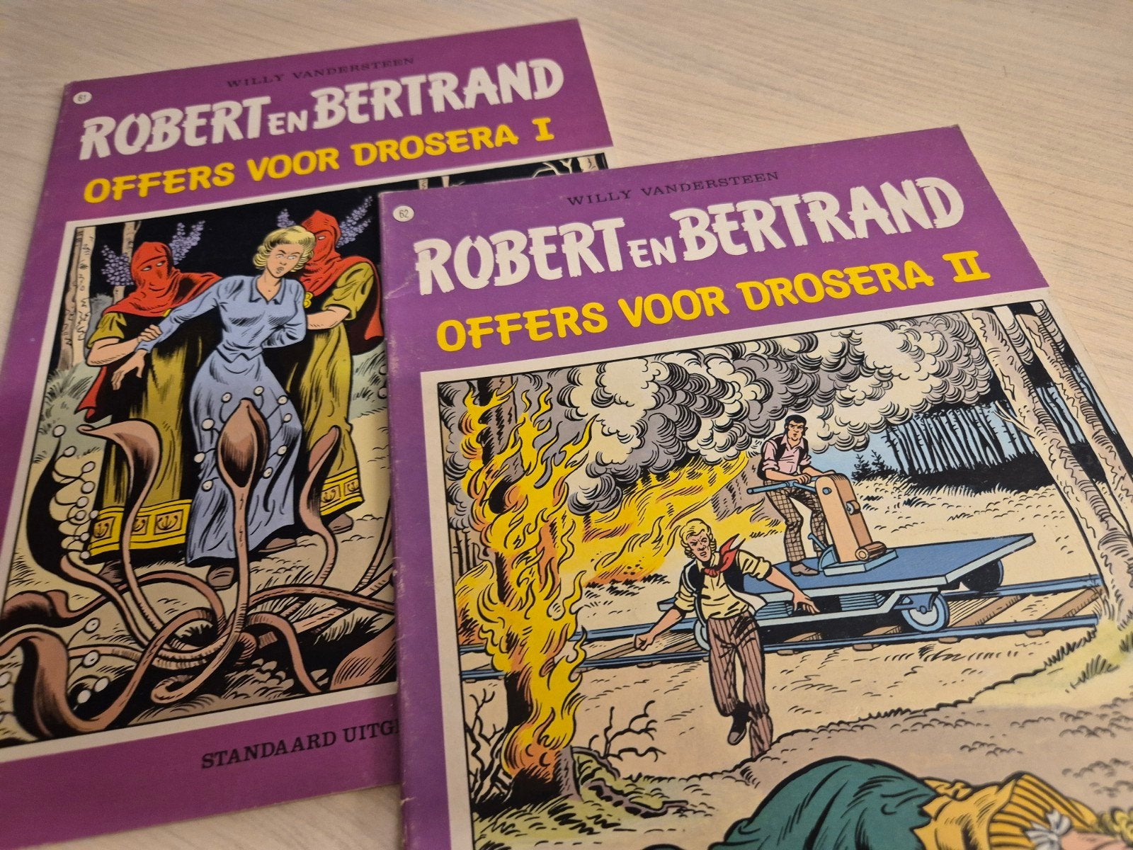 Robert en bertrand Offers voor Drosera I en II willy Vanders, Eén stripboek, Ophalen of Verzenden, Willy Vandersteen
