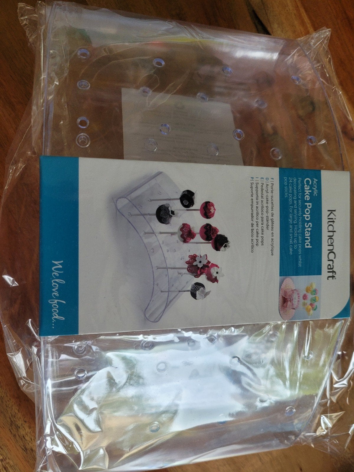 KitchenCraft Acryl Cake Pop Standaard - Nieuw in verpakking, Ophalen of Verzenden, Nieuw, Cupcakes, Serveervorm