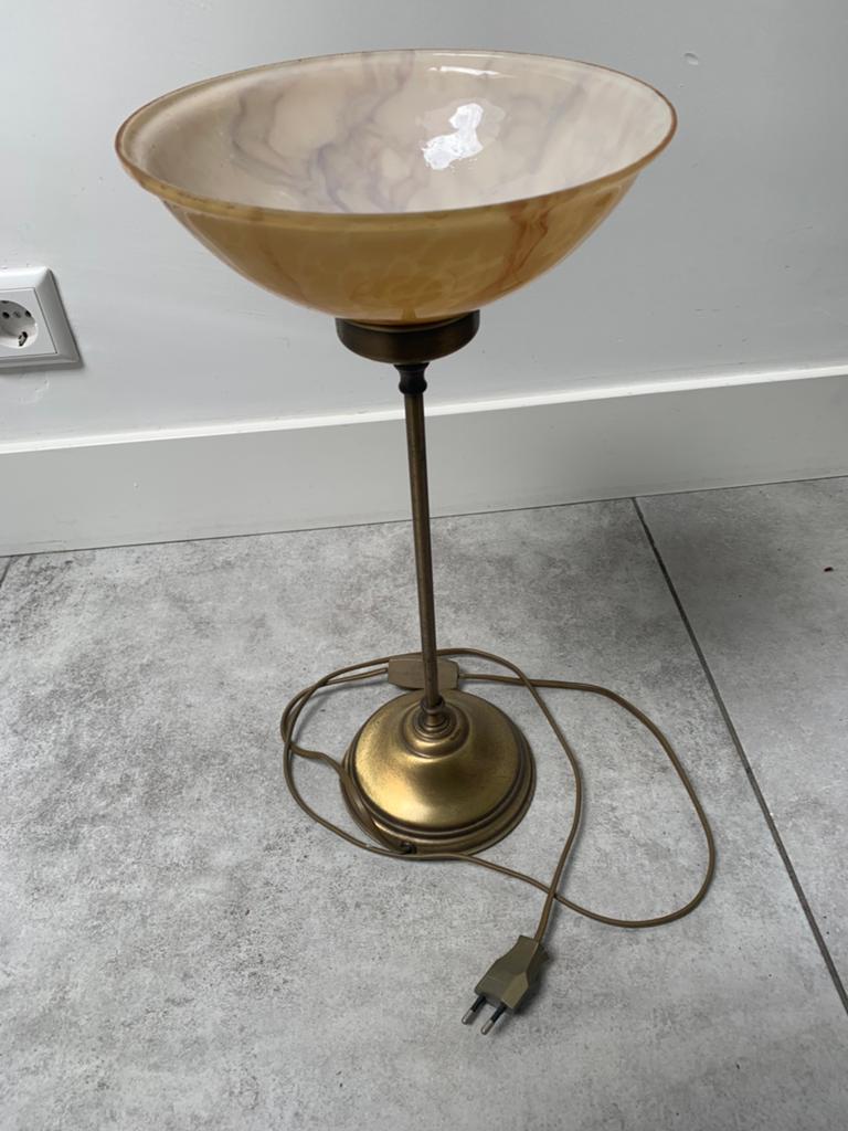 Sfeervol schemerlampje, Huis en Inrichting, Ophalen, 25 tot 50 cm, Beige, Rond
