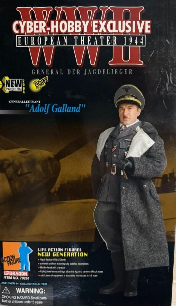 Dragon schaal 1/6 Adolf Galland General (Cyber-hobby), Ophalen of Verzenden, Amerika, Miniatuur of Beeldje
