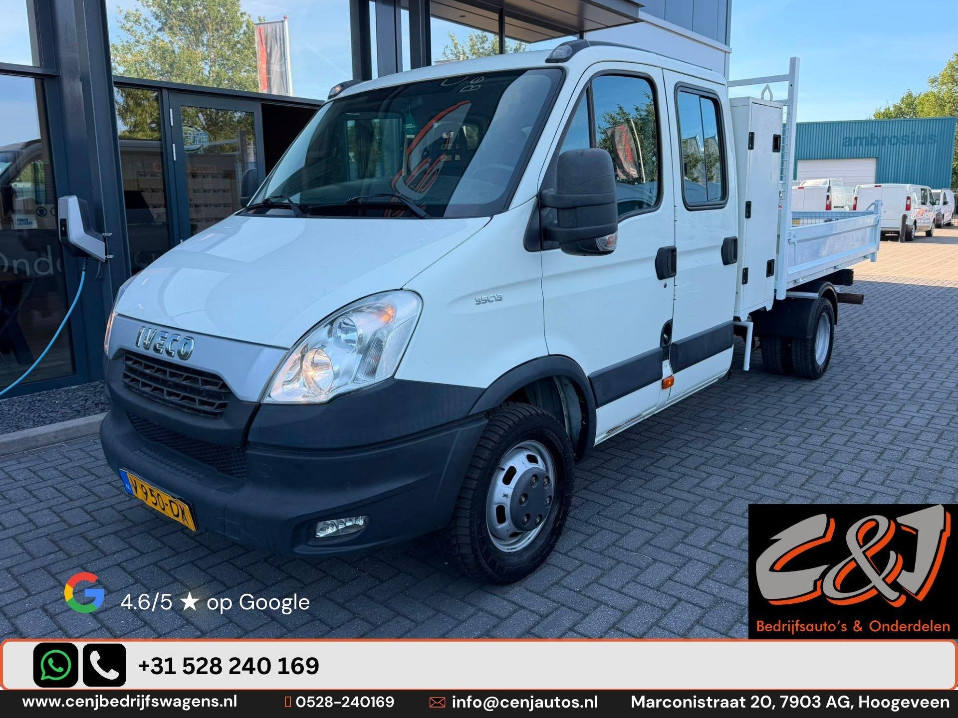 Iveco Daily 35C13D 2.3 410 Pick-up Kieper l Dubbele Cabine l, Overige merken, Wit, Iveco Nederland B.V., Telematics@IVECO.com