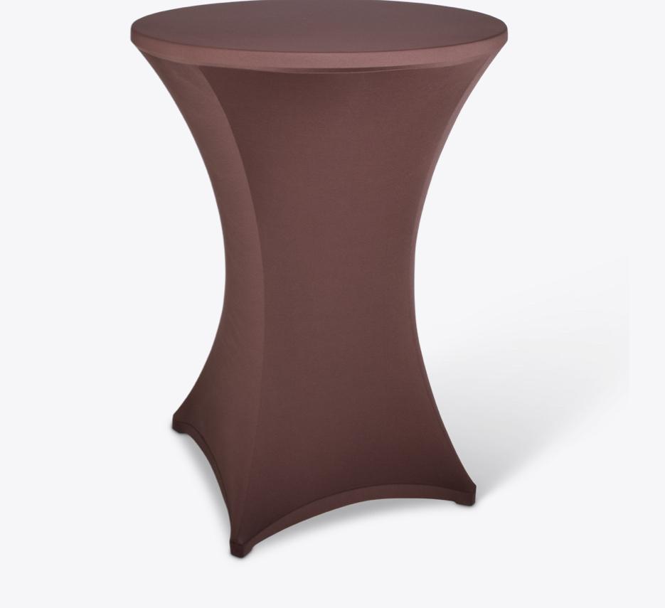 20x Statafelhoes chocolade bruin 80cm, Hobby en Vrije tijd, Feestartikelen | Verhuur, Nieuw, Overige, Ophalen of Verzenden