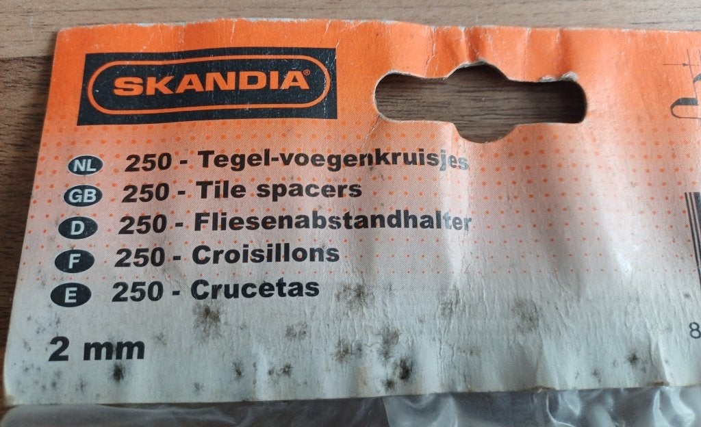 Tegelvoeg kruisjes, 60 cm of meer, Overige typen, Nieuw, Ophalen of Verzenden
