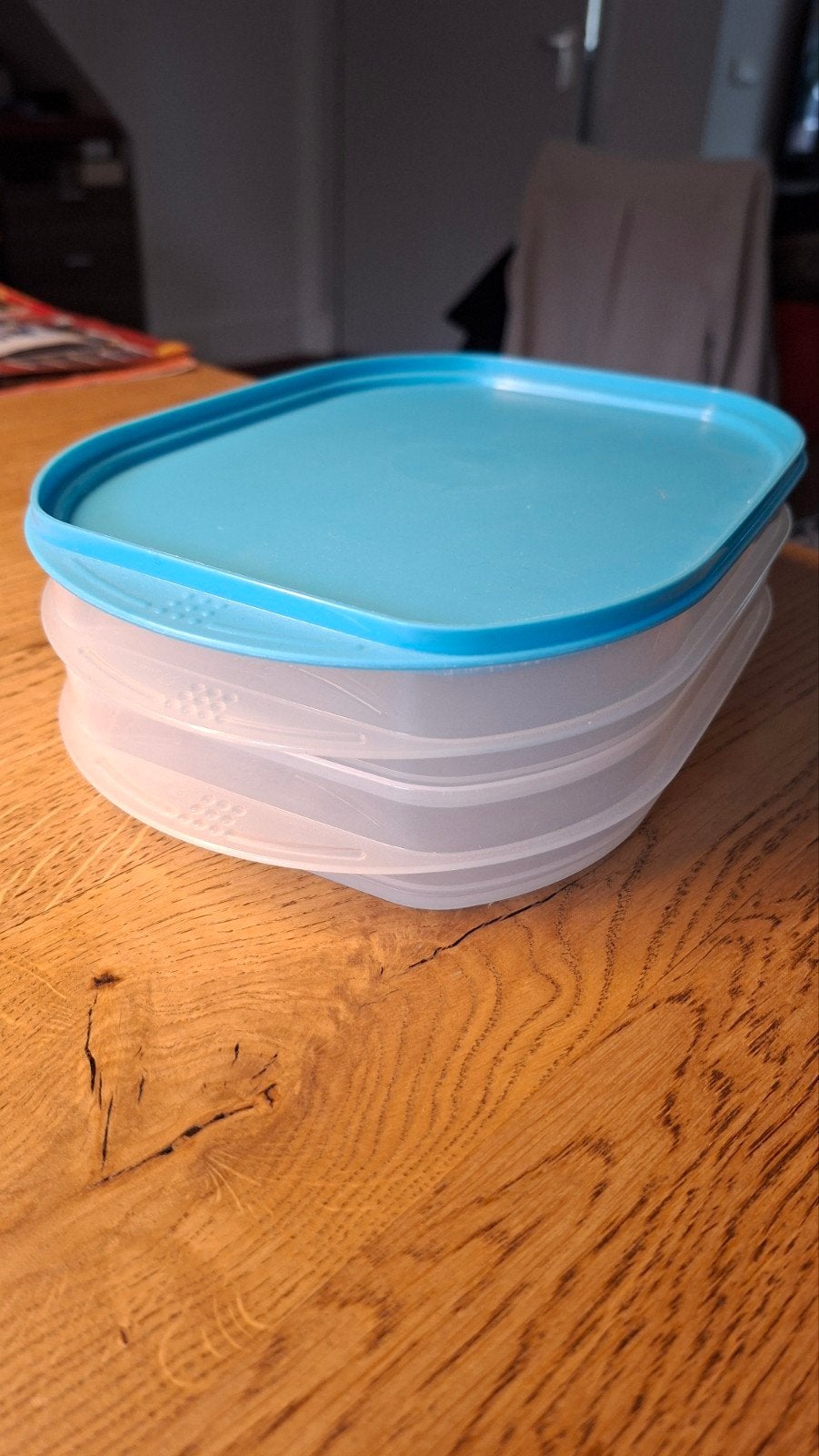 Tupperware vleeswarenbakjes met deksel, stapelbaar, Ophalen of Verzenden, Zo goed als nieuw