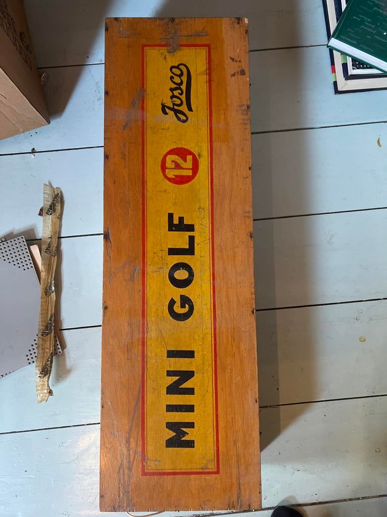 Antieke minigolfset Josco, Ophalen of Verzenden, Gebruikt, Set, Overige merken