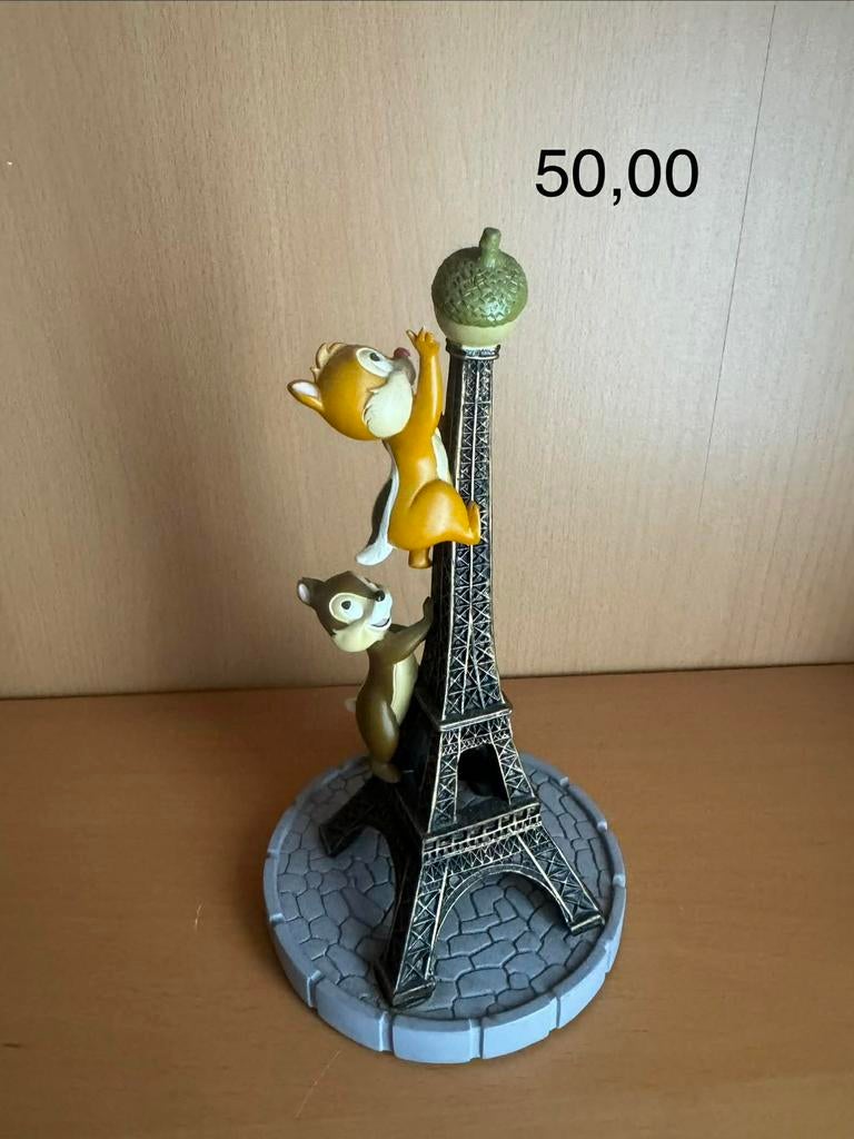 Disney knabbel en babbel ijfeltorn  beeldje, Verzamelen, Ophalen of Verzenden, Zo goed als nieuw