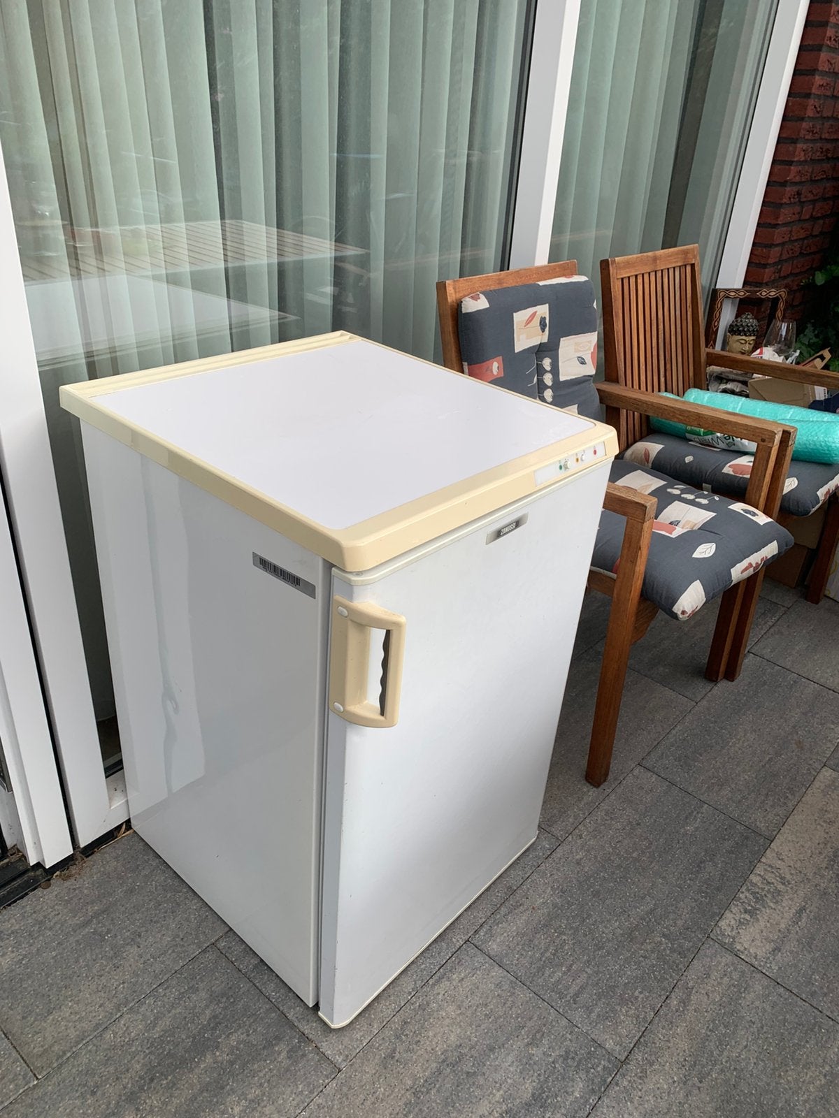 Vrieskist merk Zanussi met 4 lades, Witgoed en Apparatuur, Gebruikt, Minder dan 60 cm, Vrijstaand, Ophalen