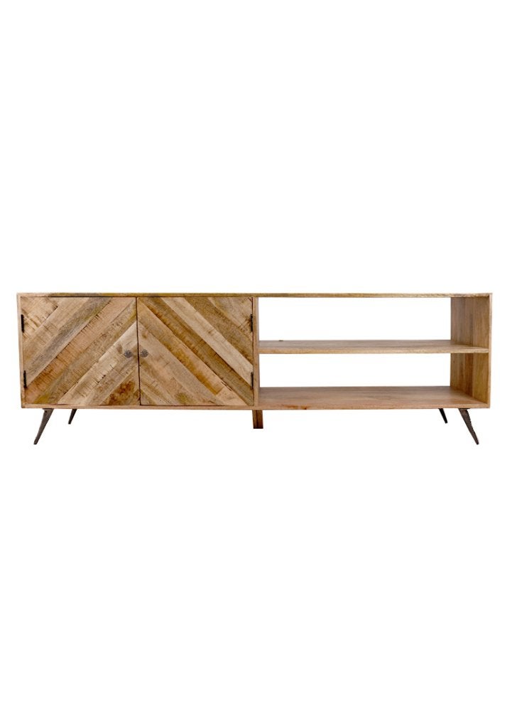 OHNO Furniture Riddle Tv-kast - Zwart, Niet ingevuld, Met deur(en), Niet ingevuld, Nieuw