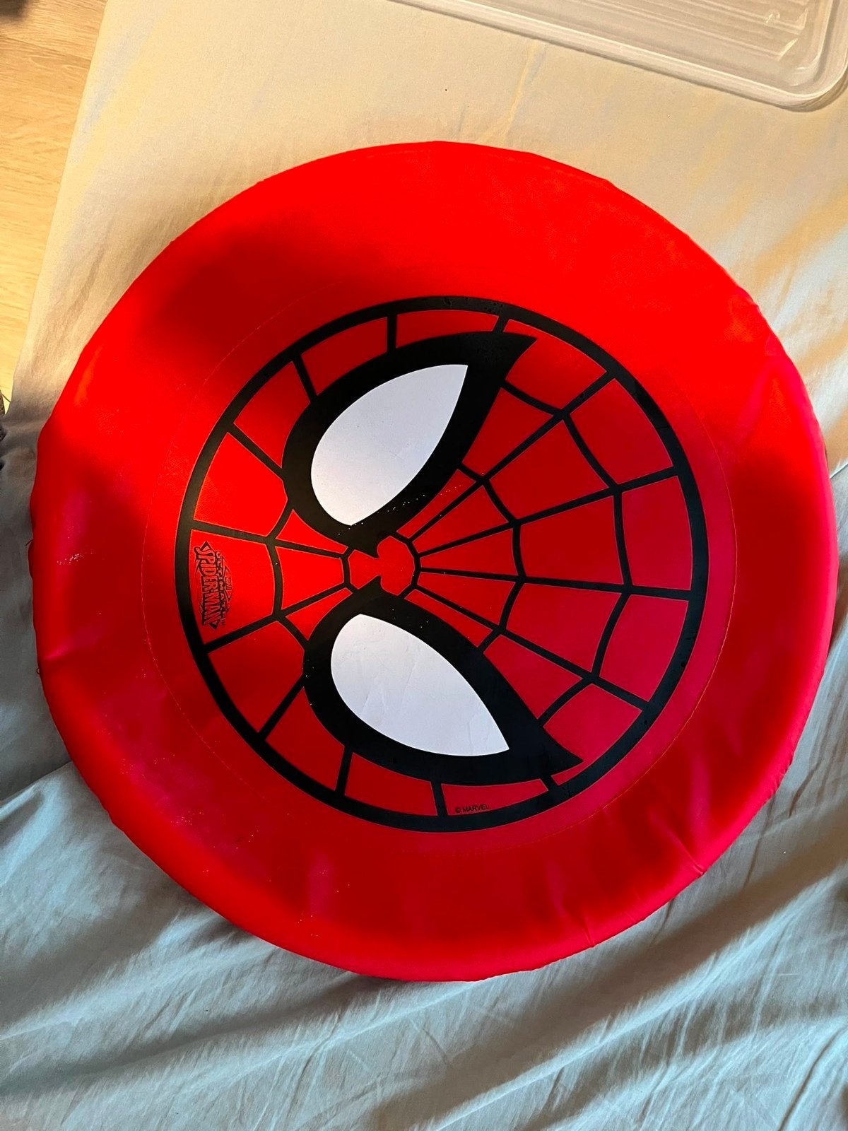 Spiderman frisbee, Ophalen of Verzenden, Zo goed als nieuw