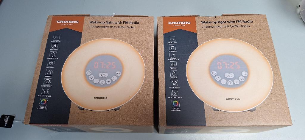 Wake-up light Grundig, Witgoed en Apparatuur, Wekkers, Ophalen, Nieuw, Digitaal