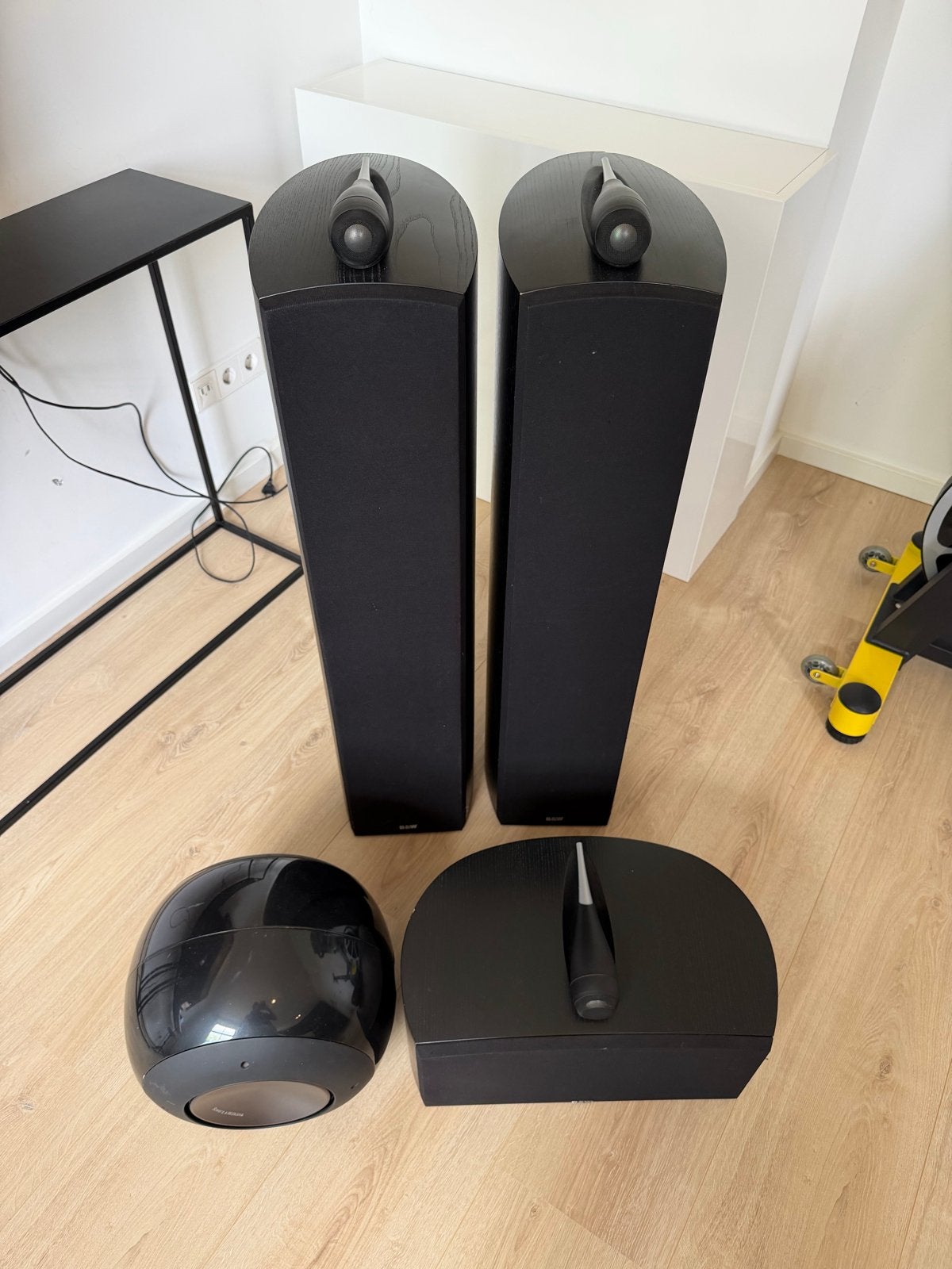 B&W 804-serie speakerset met subwoofer & central speaker, Audio, Tv en Foto, Luidsprekers, Gebruikt, Speakerset, Bowers & Wilkins (B&W)