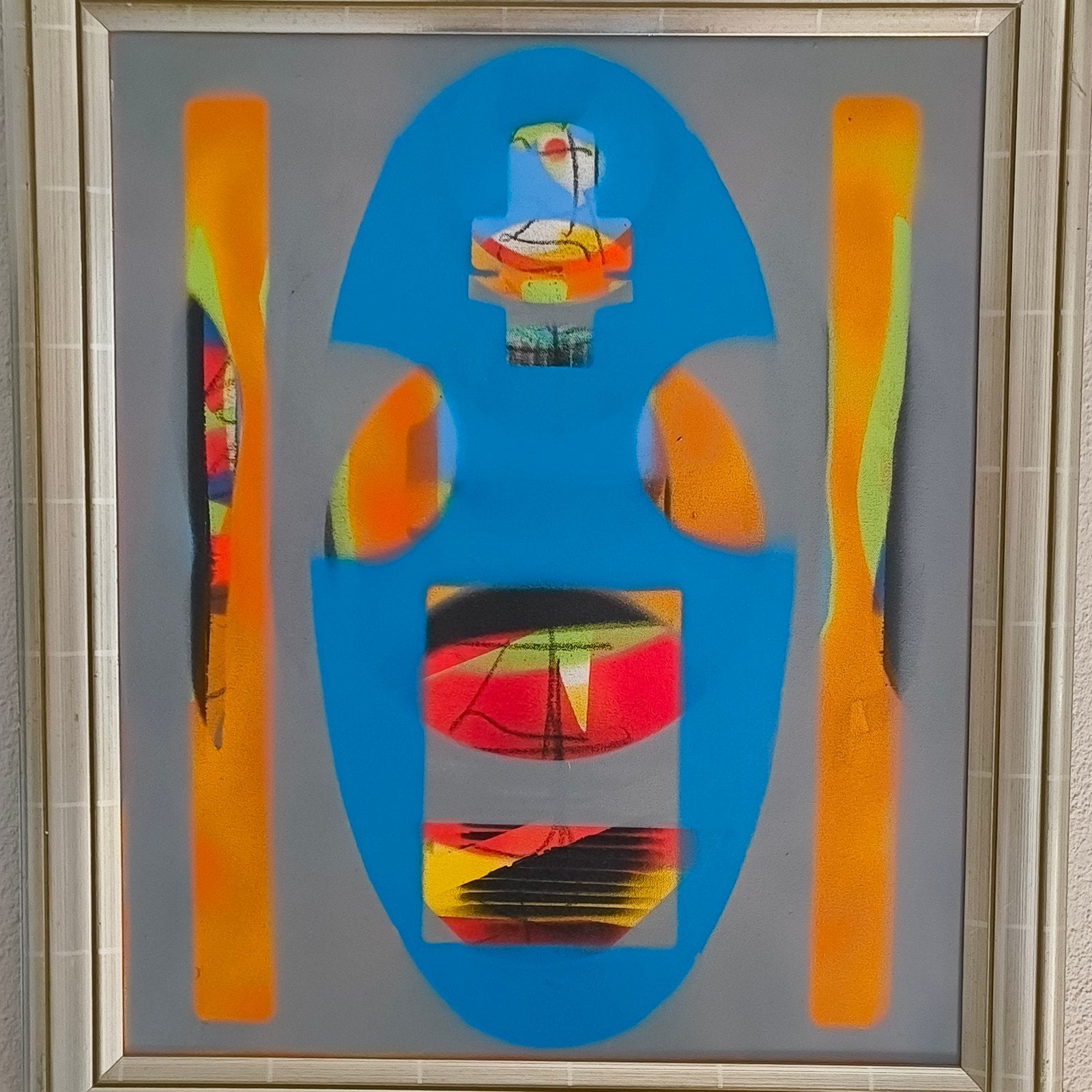 Ati lichtveld (Amsterdam) abstract acryl op doek, Ophalen of Verzenden