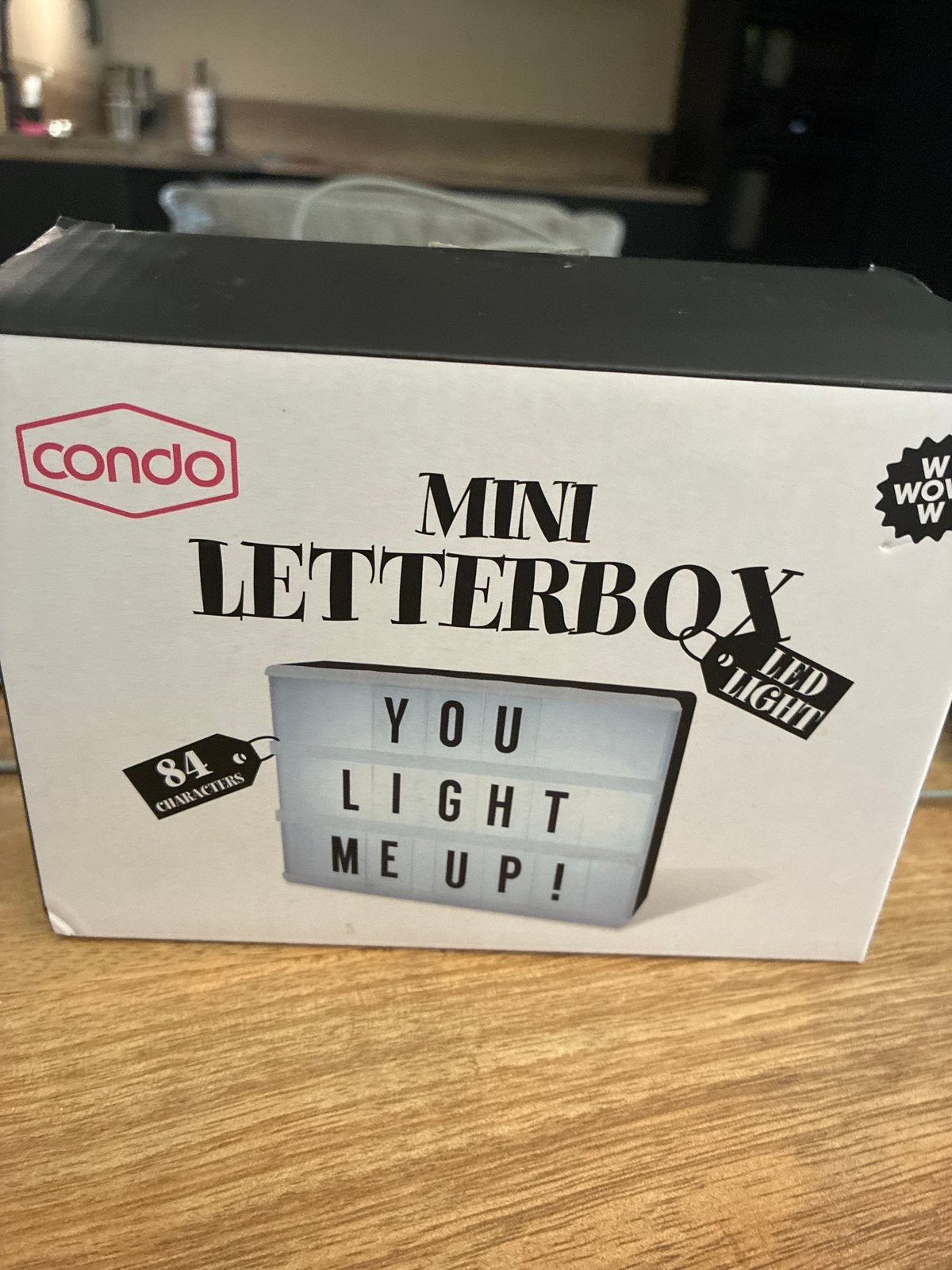 Condo Mini Letterbox LED Lichtbox met 84 Karakters, Nieuw, Kunststof, Ophalen of Verzenden, Modern