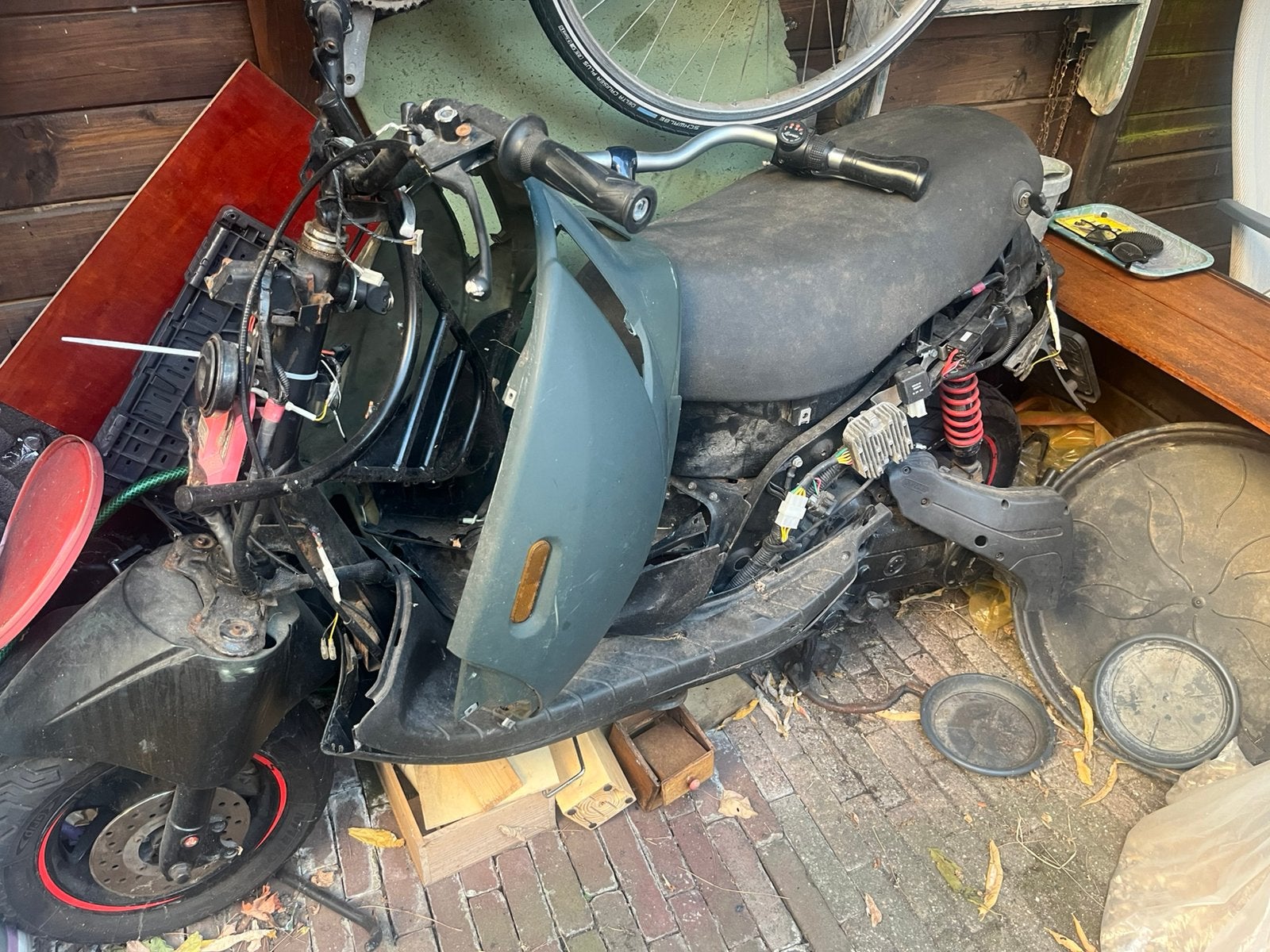 Piaggio zip 2020 iget vrak, Fietsen en Brommers, Scooters | Overige merken, Ophalen, Gebruikt, Maximaal 45 km/u, Benzine