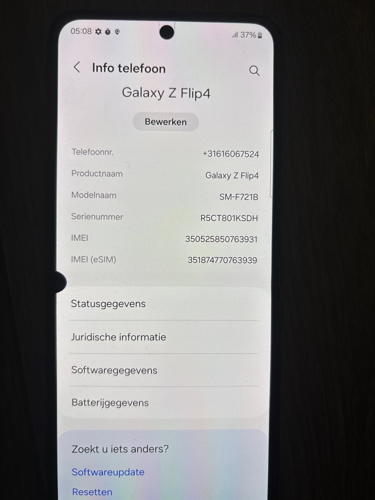 Samsung Galaxy Z Flip4 - Zo goed als nieuw, Telecommunicatie, Mobiele telefoons | Samsung, Touchscreen, Ophalen of Verzenden, Zo goed als nieuw