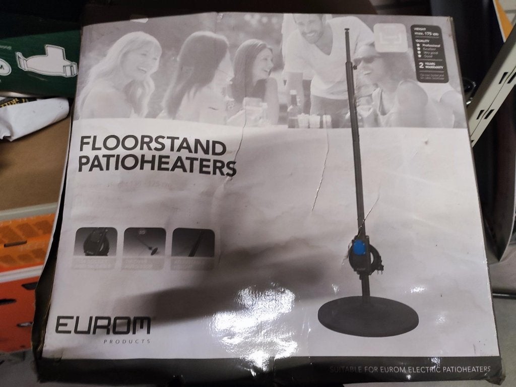 eurom floorstand terrasheater, Tuin en Terras, Terrasverwarmers, Doorn@hubo.nl, Eurom, Nieuw, Ophalen of Verzenden