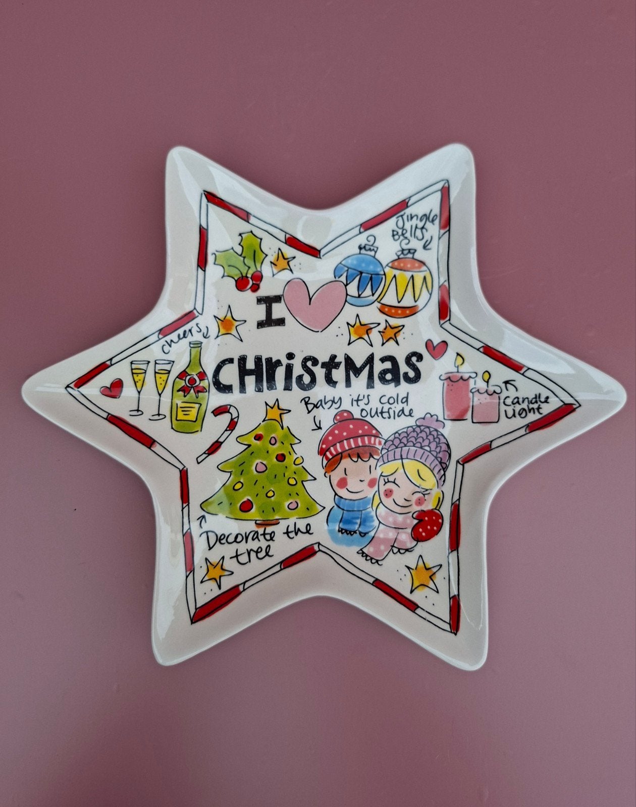Blond Amsterdam kerst bord, Ophalen of Verzenden, Zo goed als nieuw, Aardewerk, Bord(en)