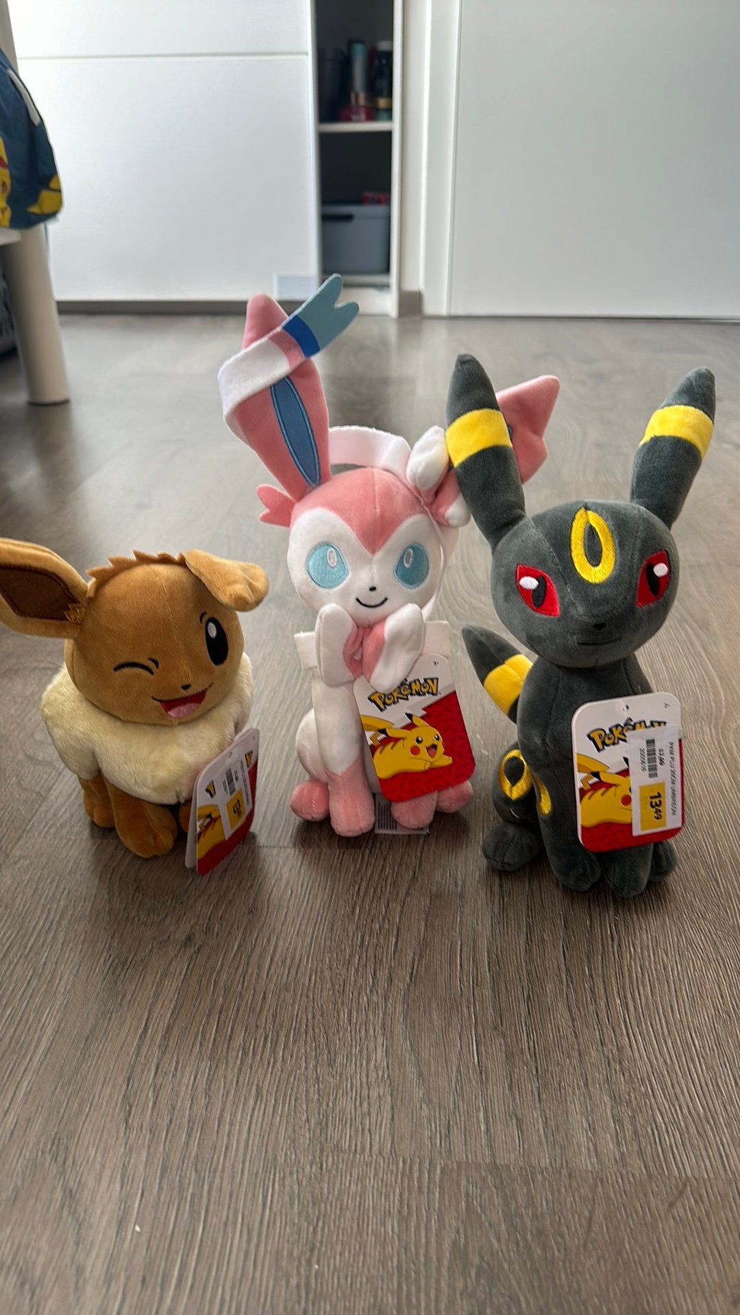 3x Pokemon Knuffel - Nieuw (niet gebruikt), Ophalen of Verzenden, Zo goed als nieuw, Overige typen
