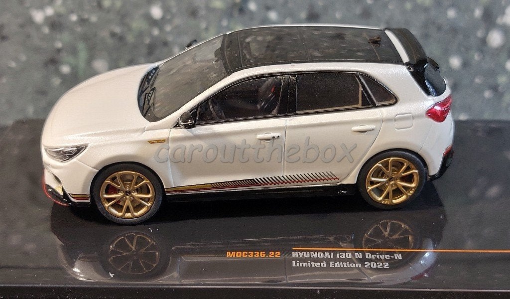 Hyundai i30 N Drive-N 2022 wit/parelmoer 1:43 Ixo V1043, Verzenden, Nieuw, Auto, Overige merken