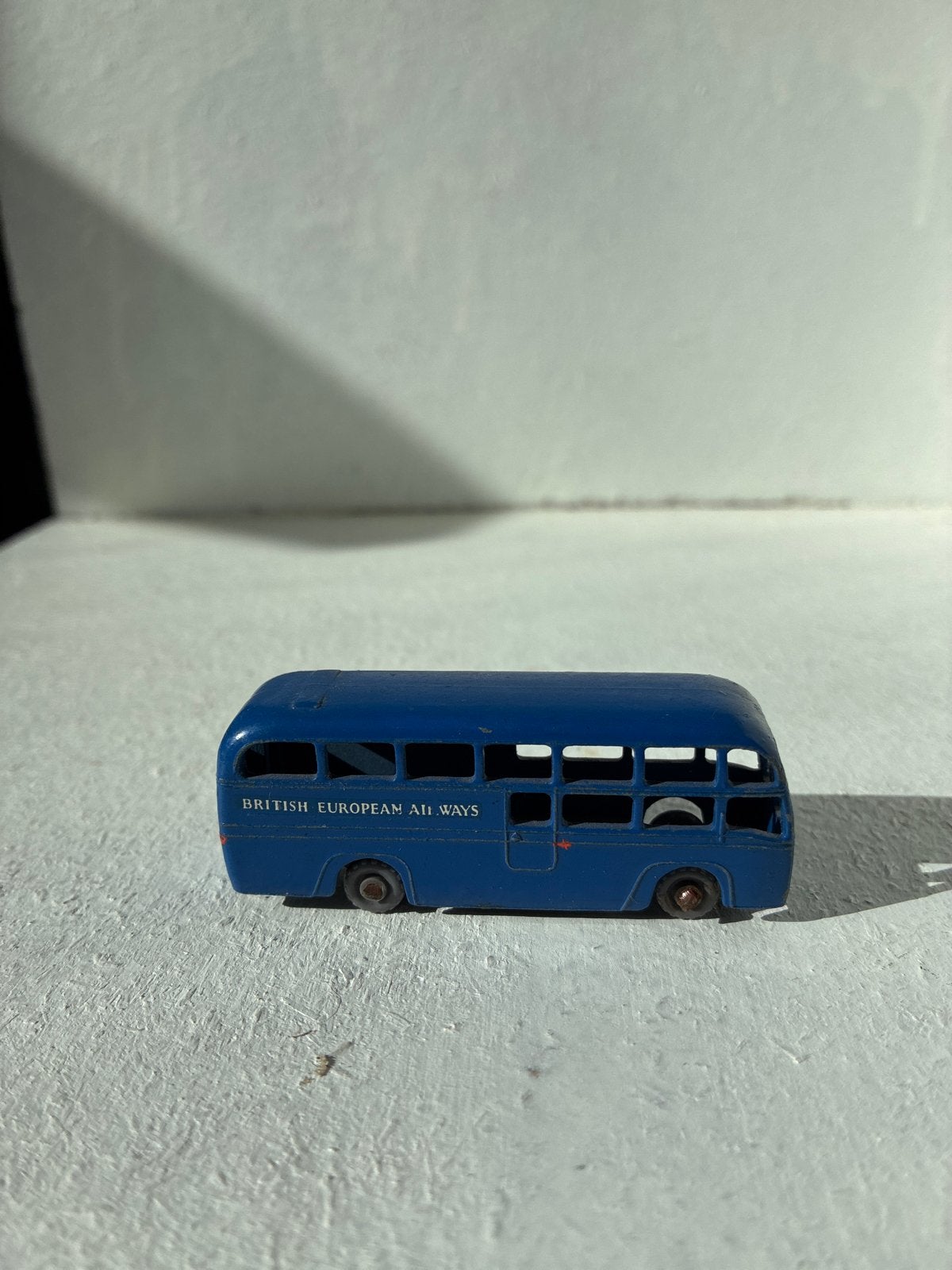 Vintage Matchbox BEA Bus - Blauw Speelgoedvoertuig, Ophalen of Verzenden, Gebruikt