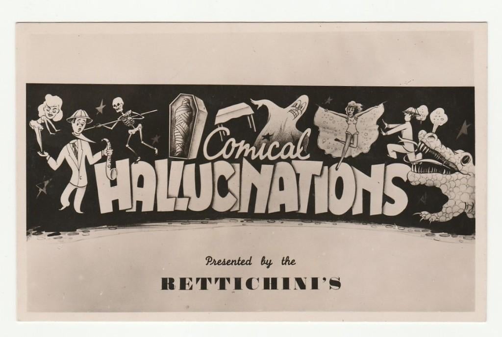Fotokaart Comical Hallucinations, Presented by Rettichini's, Verzenden, Gebruikt, Foto of Kaart