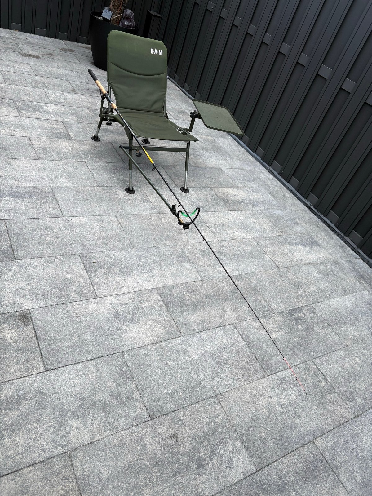 Feeder stoeltje met feeder hengel, Watersport en Boten, Ophalen, Gebruikt, Werphengel