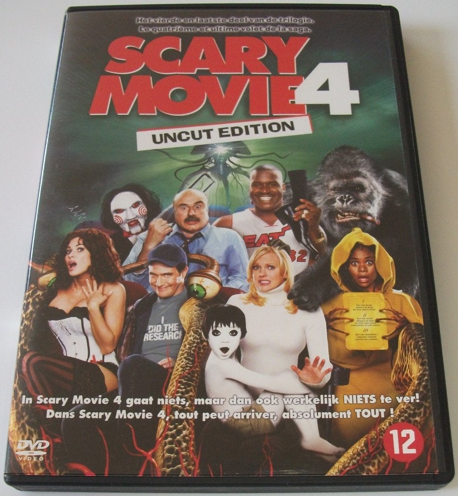 Dvd *** SCARY MOVIE 4 *** Uncut Edition, Vanaf 12 jaar, Ophalen of Verzenden, Zo goed als nieuw, Overige genres