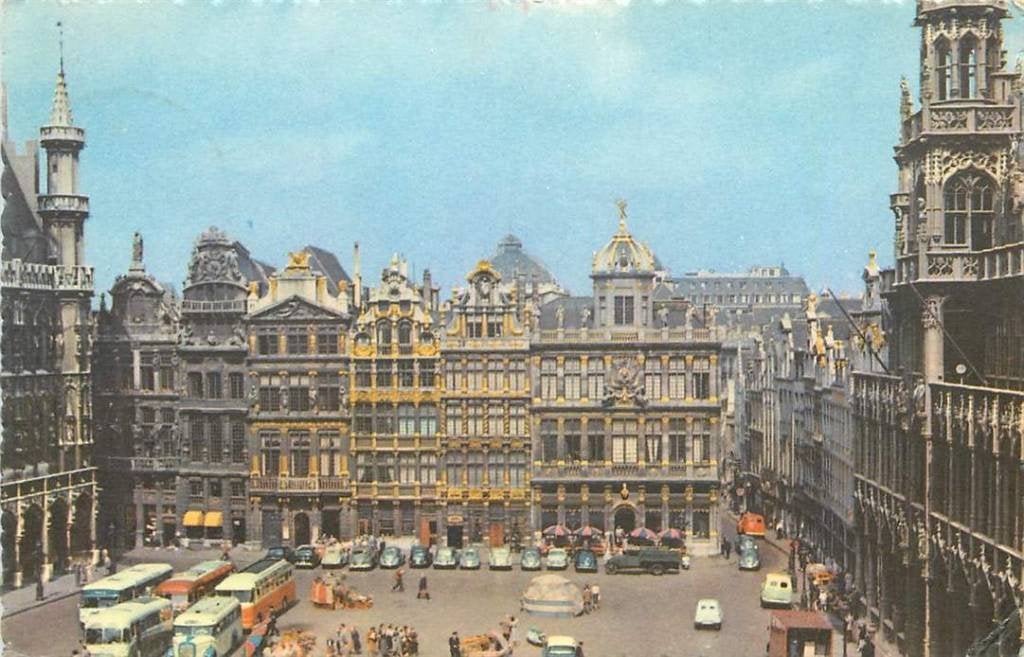 381-116-007 Bruxelles A cornor of the Town Square, Verzenden, Voor 1920, Overig Europa