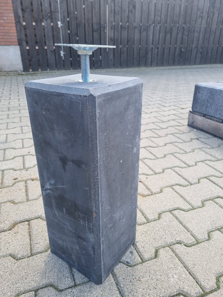 ACTIE = Betonpoer sokkel Antraciet | 150x150 & 200x200, Ophalen of Verzenden, Nieuw, 250 cm of meer, Palen