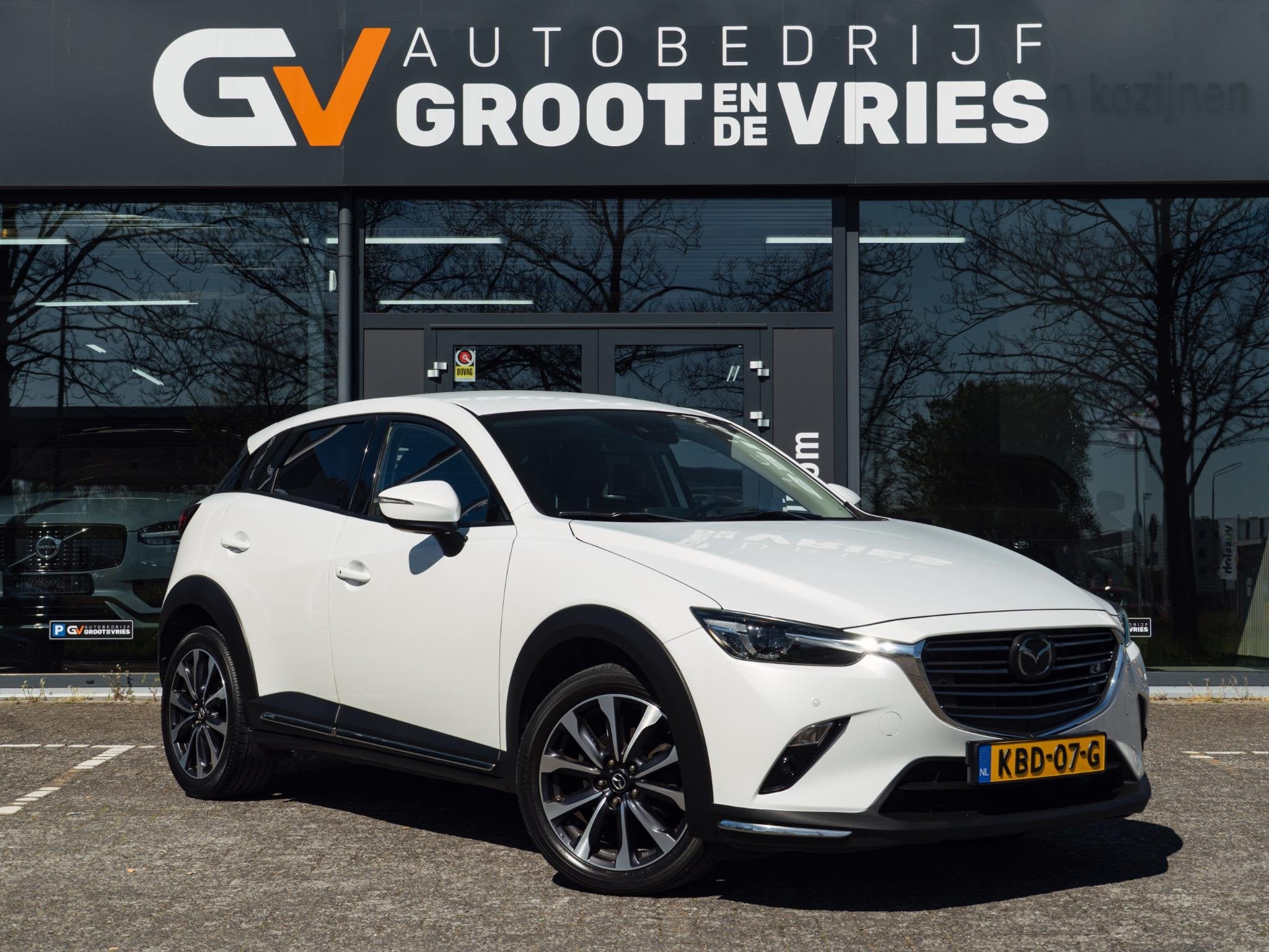 Mazda CX-3 2.0 SkyActiv-G 120 GT-M|CarPlay|Camera|Half leder, Auto's, 1998 cc, Stof, Gebruikt, 4 cilinders