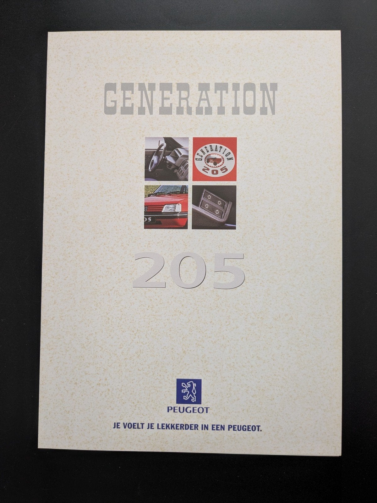 Brochure PEUGEOT 205 Génération 1997, Ophalen of Verzenden, Zo goed als nieuw, Peugeot